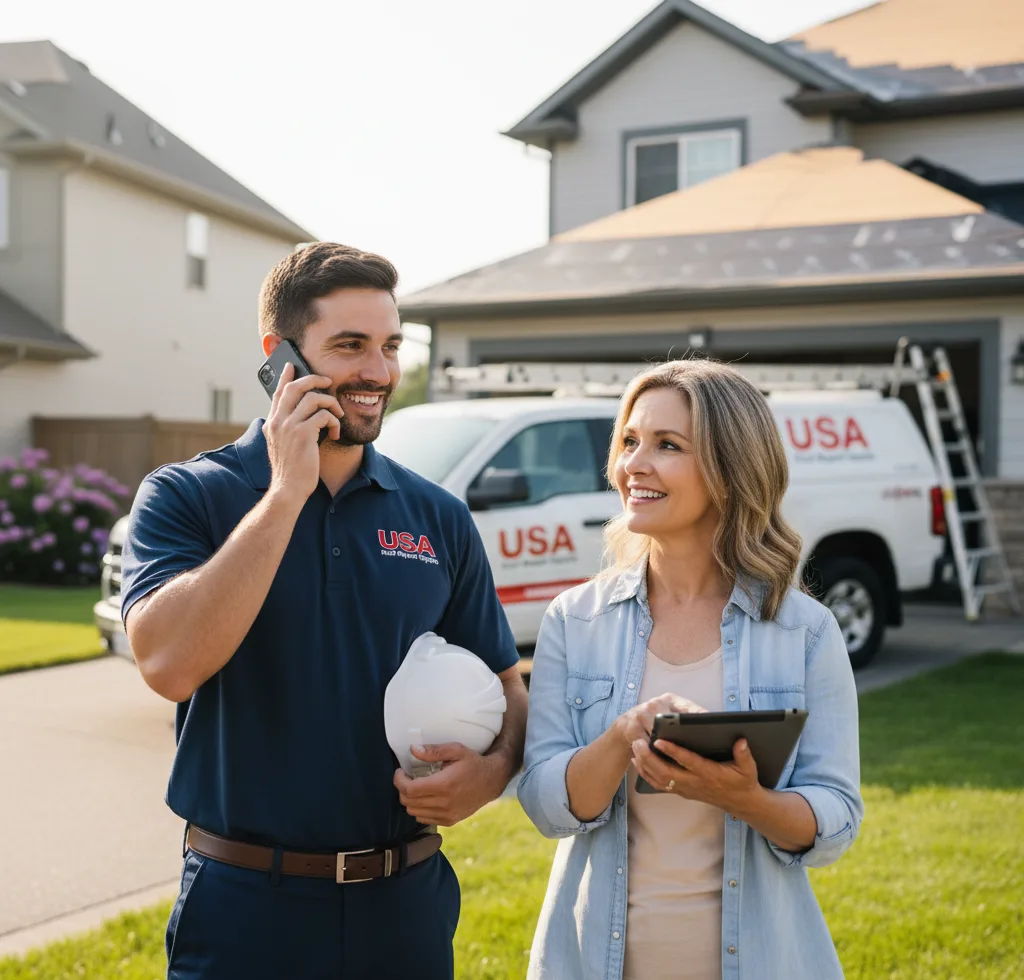 USA Roof Repair Experts customer support in Ellendale